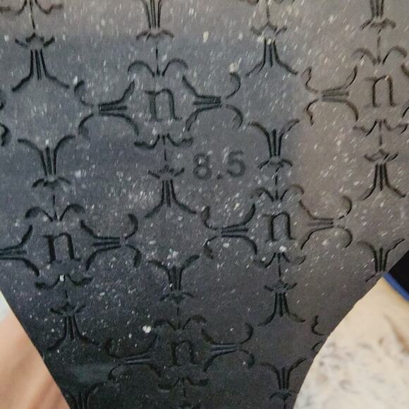 NANETTE LAPORE BLACK PLATFORM TIE SHOES SIZE 8.5 - Picture 10 of 11